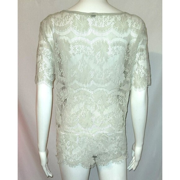 Fossil Sheer Lace Blouse - Size S - Picture 4 of 7